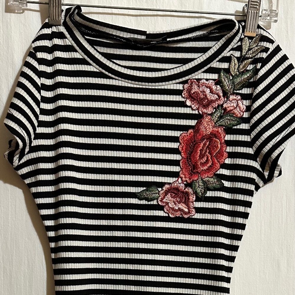 M Papaya ribbed dress